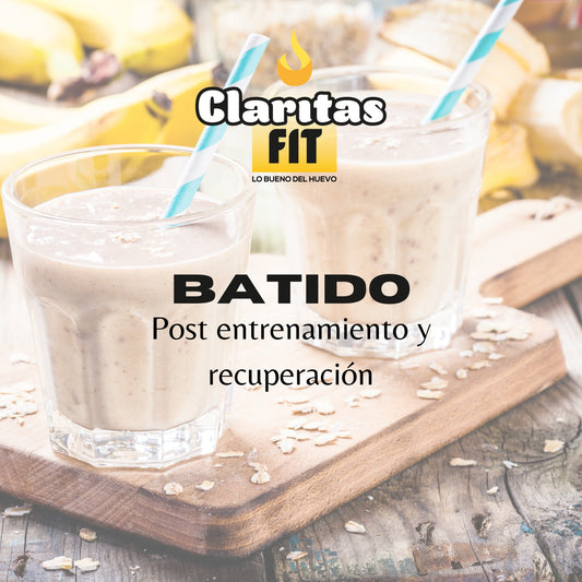 Batido Post Entrenamiento, con ClaritasFit, Avena y Plátano