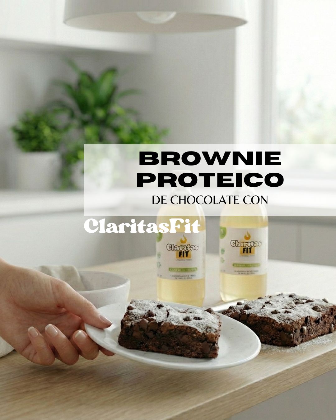 Brownie proteico de chocolate
