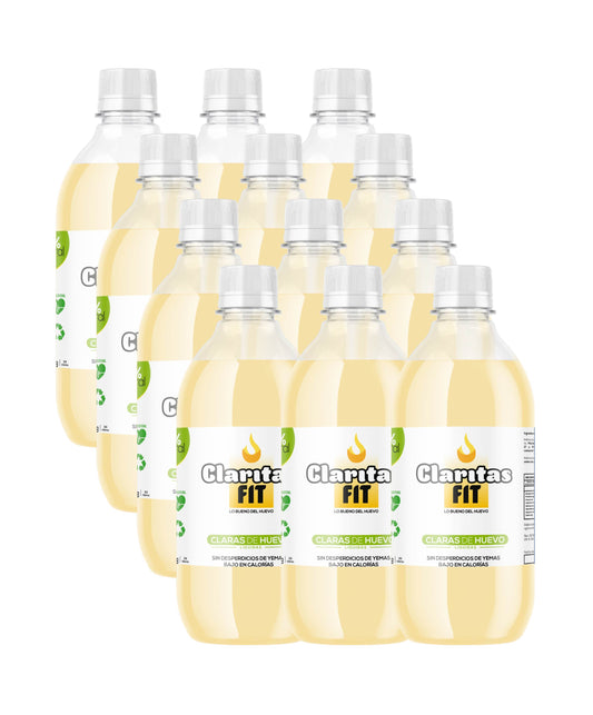 Pack 12 Botellas de Claras de Huevo Líquidas Pasteurizadas | 12Lt.